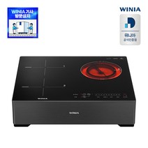 위니아 3구 하이브리드 전기레인지 EER32ASDSBS15 스탠드15cm