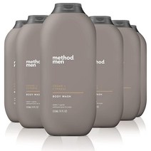 Method 남성 바디 워시 삼나무 + 사이프러스 파라벤 및 프탈레이트 프리 500ml(18액량 온스) (6팩) 3577883816, 단일상품_Body Wash
