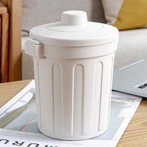 뉴욕st 음식물쓰레기통 원룸 자취방 진공 짬통 가정용, 베이지