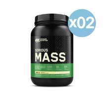 Optimum Nutrition 옵티멈 뉴트리션 시리어스 매스 웨이트 게이너 프로틴 파우더 1.34kg 4회분 2팩 Serious Mass Weight Gainer Protein