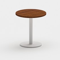 업소용 테이블 카페용 상업용 영업용 원목 분식 상업용 탁자 식탁, 70x70x75cm, 02.월넛원형테이블