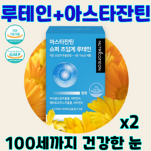 뉴트리커먼 아스타잔틴 루테인 눈의피로개선 눈건강 황반변성 노안 눈영양제 저온초임계 추출, 2개(2개월분)