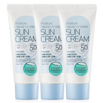 브랜드없음 바세린 내추럴 UV 쉴드 선크림 60g 3개+클렌징폼 120ml / SPF50+ PA++++, 선택완료, 선택완료, 단품없음