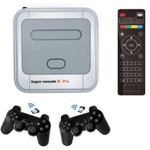 슈퍼콘솔x super console x pro WiFi HDMI 출력 슈퍼 콘솔 X 50 + 게임 PS1/N64/DC 용 레트로 미니 TV 64기가 게임 3000개