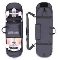 플로어 펀칭가방 더블 폴딩 보드백 백팩 휴대용 수납가방 플로어 서핑 보드백 로드 펀칭 전용 보호, 블랙 어깨