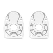 2 PCS CNC 금속 리어 스티어링 컵 알루미늄 합금 바위 크롤러 완구 부품 1/10 RC 자동차 축 방향 Capra SCX10III, 하나, 은
