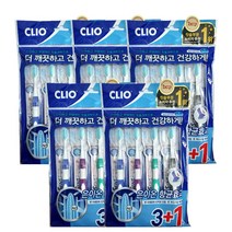 크리오 센스프로그레스R 항균이중미세모 칫솔 4입 x 5팩(총20개입), 15개입, 1세트