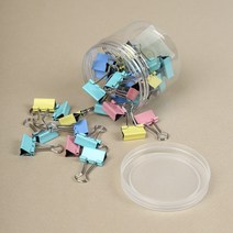 문구존 컬러 더블클립 40p세트 2cm 고정클립 집게 문구 팬시 사무용품 인테리어 소품 장식용, 단품