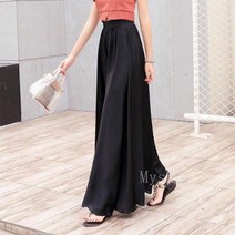 [Myshe]여성 여름 롱 치마바지 빅사이즈 와이드 팬츠 Dou26174KT04