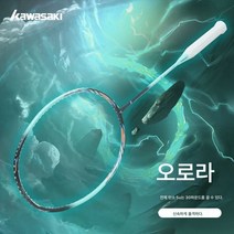 가와사키 올 카본 배드민턴 라켓 한 대 초경량 내구 성인 전문 카본 파이버 5u 싱글 비트, 색깔1, 1개