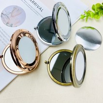 헤세드 DIY) 민자 콤팩트거울 양면거울 손거울, 로즈골드, 10개