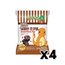 파이리 달콤한초코별 간식스낵 80g x 4개, 단품