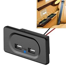 캠핑 수정 충전기 DC5V/3.1A 12V 듀얼 USB 포트 소켓 액세서리 RV Motorhome 캐러밴 버스 마린 카라반, [01] USB Socket