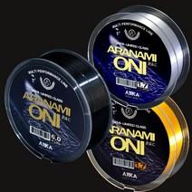 2023년 7월 신제품 아지카 아라나미 오니 oni 200m 붕어원줄 민물원줄 바다찌낚시원줄 비중 1.07, 골드