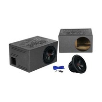 Alpine R2-W10D4 10인치 750w 듀얼 4옴 카 오디오 서브우퍼+통풍 서브 박스 인클로저
