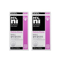 일동 마이니 활력 멀티우먼 18종 비타민 미네랄 여성 여자 비타민B군 종합비타민, 2개, 60정
