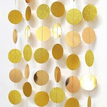 원형파티가랜드(메탈골드)생일 파티용품 백일상 장식, 상세페이지 참조