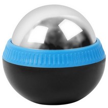 짐볼 보수볼 토닝볼 하프 토구 땅콩 60mm 핸드 헬드 스테인레스 스틸 스 마사지 볼 냉간 압축 저온 치료 볼 피트니스 릴리스 볼, 하늘색