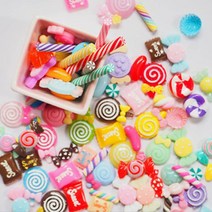 디자인어스 필통꾸미기 파츠 핸드폰꾸미기 슬라임 데코덴 7W55582F, 1개, 과일파츠