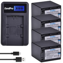 소니배터리 3900mah np-fv100 np fv100 배터리 충전기 소니 np fv30 fv50 fv60 fv70 fdr ax30 ax33 ax40 ax45 ax53 호환, 4배터리 1충전기