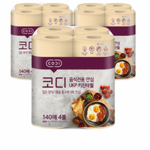 코디 음식전용 안심 천연펄프 키친타월 140매, 21개, 4롤