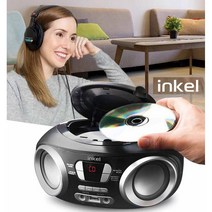 인켈 IK-CD315 CD플레이어 오디오 CD USB FM라디오 이어폰단자 학교 학원 유치원
