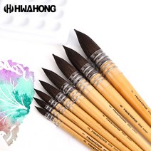 화홍 500R 수채화붓 둥근붓 다람쥐모 낱개 / 옵션선택, 7호
