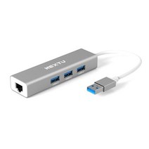 기가랜허브 USB-A to USB3.0 3포트 허브 겸용 기가비트 유선 랜카드 무전원 RJ45 Gigabit Lan Hub 5Gbps 1000Mbps