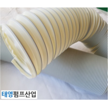굴절호스 PP AIR호스 100mm(내경)x5M 대만산 집진기용공조호스 공조용산업기계의 송 배기용 크리품의 송배기용 각종송풍기 팬등의 접속용 Spot냉온방용 태영펌프산업, 1분류