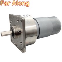 저속 고 토크 DC 기어드 모터 12V 24V 가역 및 가변 속도 5 ~ 400RPM 모든 메탈 기어 장수명 35W, 24v 30rpm 31.8kgf.cm