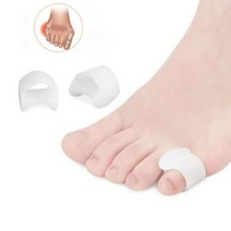 24pcs 발 관리 작은 발가락 분리기 실리콘 젤 외반 외반 교정기 보호기 발가락 측면 오버랩 방지 엄지 보호, 두 쌍