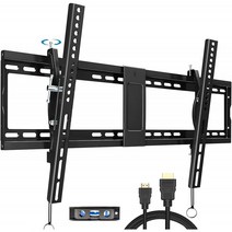 평면 커브 스크린용 40-90인치 TV 벽면 장착 브래킷 기울이기 최대 VESA 800x400mm 벽면 네일 간격 16인치 및 적재 용량 165파, 단일옵션