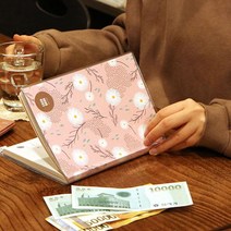 편한 가계부 옷가게 매출장부 짠테크 짠순이 쓰기 쉬운 간편한 부부 가계부 미용실 차계부, 핑크