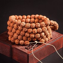 108배 염주 단주 향나무 보리수 묵주 불교 목걸이 579mm 천연 mala 94, 약 7mm x 108beads