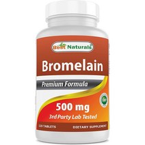 베스트내츄럴스 브로멜라인 Bromelain 500mg 120정190529