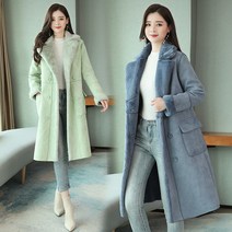 여성 페이크퍼 에코퍼 스웨이드 퍼 코트 모피코트