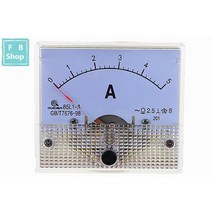 아날로그 패널 전류계 다이얼 전류 게이지 AC 미터 85L1 1A 2A 3A 5A 10A 15A 20A 30A 50A 75A 1 개, [04] 5A