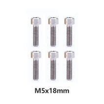 자전거핸들높이조절 롱타입 조절식 익스텐더 핸들높이 연장마운트 위험 6pcs 티타늄 자전거 스템 나사 m5x18mm m5x20mm 와셔 포함 산악 도로 자전거 mtb 스티어링 바, m5x18 실버