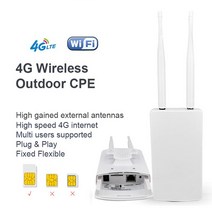 유심 와이파이 라우터 공유기 CPE905 POE LTE 고속 야외 방수 CPE Usb 4G 모뎀 라우터 WAN/LAN 포트 SIM, 02 Brazil Version_01 EU 플러그