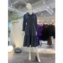 코인코즈 카라넥 셔츠형 벨티드 프릴 롱원피스 DW3AO306(2271589)