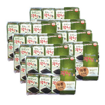 들기름으로구운 맛있는 광천김 4g 묶음 김공장 도시락김 1gc, 들기름도시락김16봉 8입
