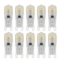 10 x G9 5W LED 디 밍이 가능한 캡슐 전구 교체 조명 램프 AC220-240V 따뜻한 흰색, 보여진 바와 같이, 하나