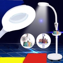 미용 LED 조명 램프 스탠드 피부관리실 네일 타투 반영구 속눈썹, K 터치 화이트