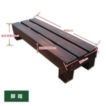 조립식 평상 야외 원두막 마루 착한 좌식 테이블 초가집, 브라운계열 90*30*40
