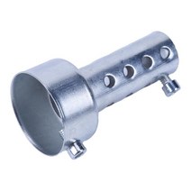 범용 오토바이 배기 머플러 조정 가능한 소음기 db 킬러 파이프 팁 레이싱 스트리트 바이크 스쿠터 424548mm, 45mm, 1개