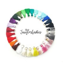 레이온 미니 태슬 29색(3개1SET) 미니 수술 테슬 마크라메 재료, 23. 연노랑(3개), 3개