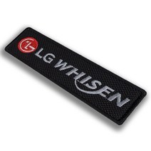 엘지 휘센 에어컨 블랙 자수마크 명찰 이름표 네임텍, 스티커식