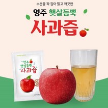 영주 햇살듬뿍 사과즙 100ml 30팩, 30개