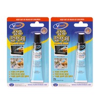 브이텍 섬유접착제 20g (강력본드 순간접착 의류수선 옷수선 수용성접착제), 2개