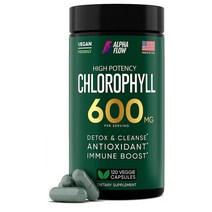 ALPHA FLOW 알파 플로우 클로로필 엽록소 600mg 120캡슐
